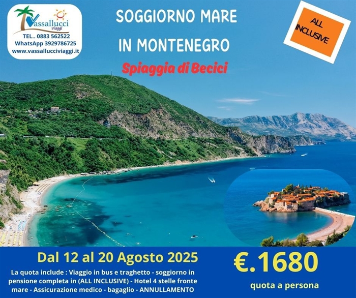 SOGGIORNO MARE IN MONTENEGRO