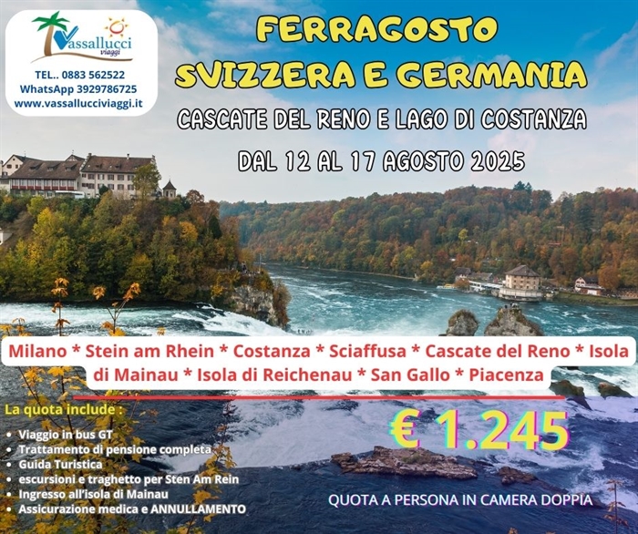 FERRAGOSTO SVIZZERIA E GERMANIA 