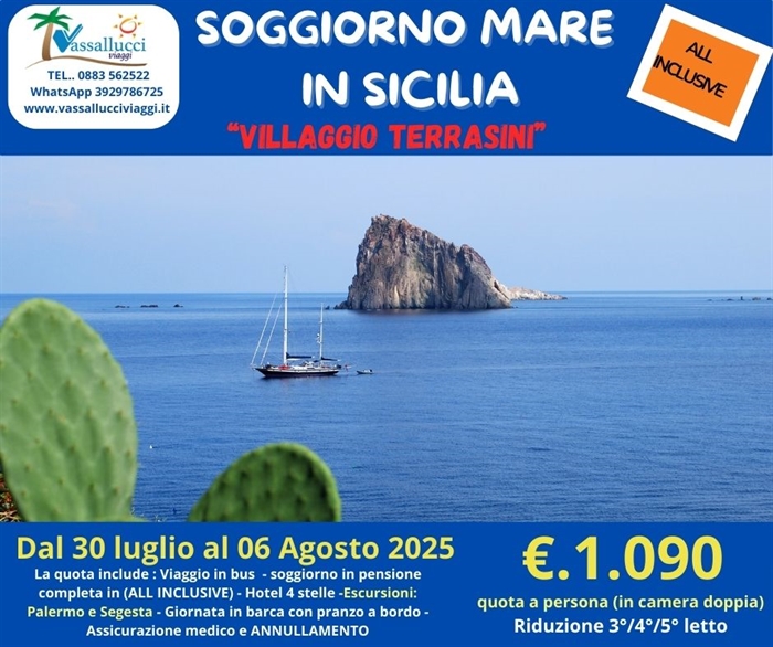SOGGIORNO MARE IN SICILIA - VILLAGGIO TERRASINI