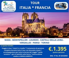 TOUR ITALIA FRANCIA