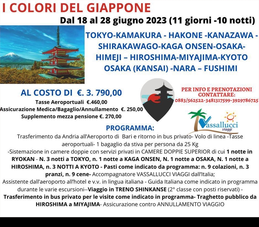 I COLORI DEL GIAPPONE