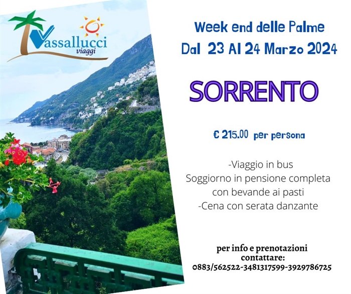 WEEKEND DELLE PALME A SORRENTO