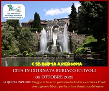 GITA IN GIORNATA A SUBIACO E TIVOLI