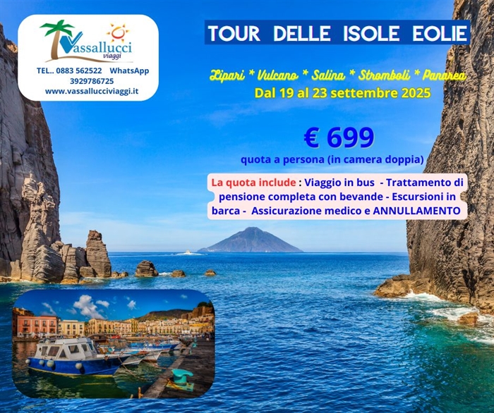 TOUR DELLE ISOLE EOLIE